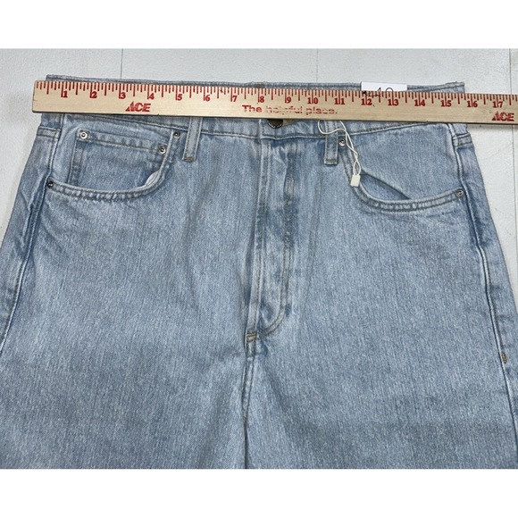 NWT MNG From Gabriela Wide Leg Cropped High Waist Women's 40 Jeans Light Wash - Picture 6 of 9